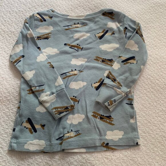 5/$25 Old Navy airplane cotton long sleeve pants pajamas jammies pjs - Picture 5 of 7